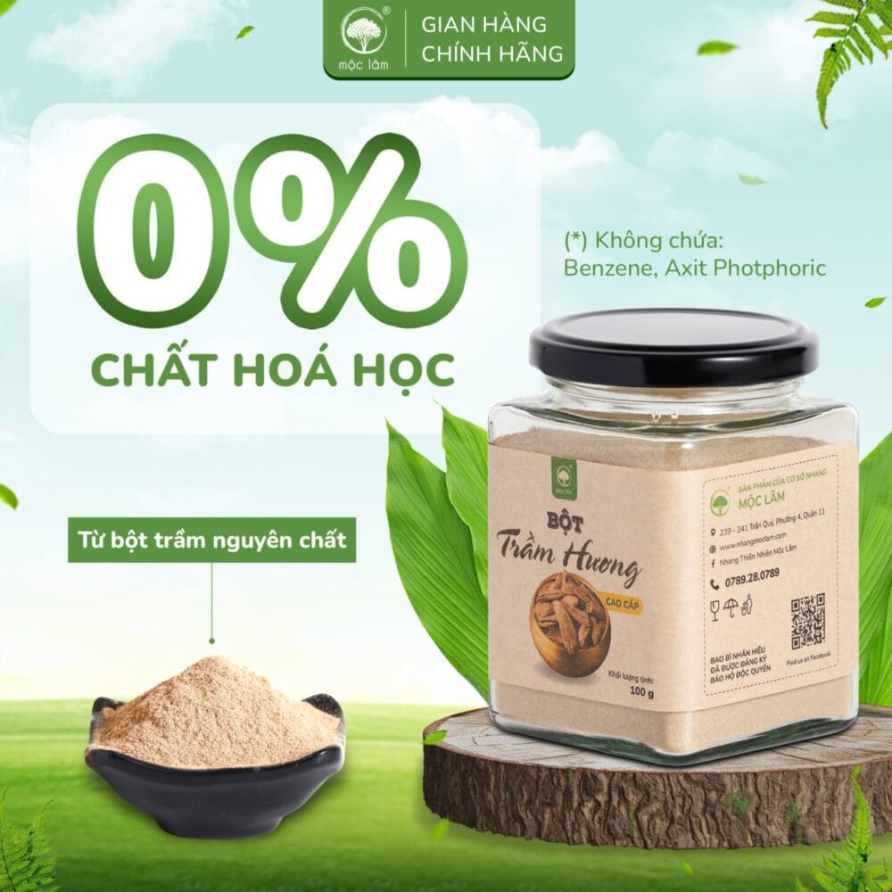 Bột trầm hương nguyên chất dùng tẩy uế - xông nhà
