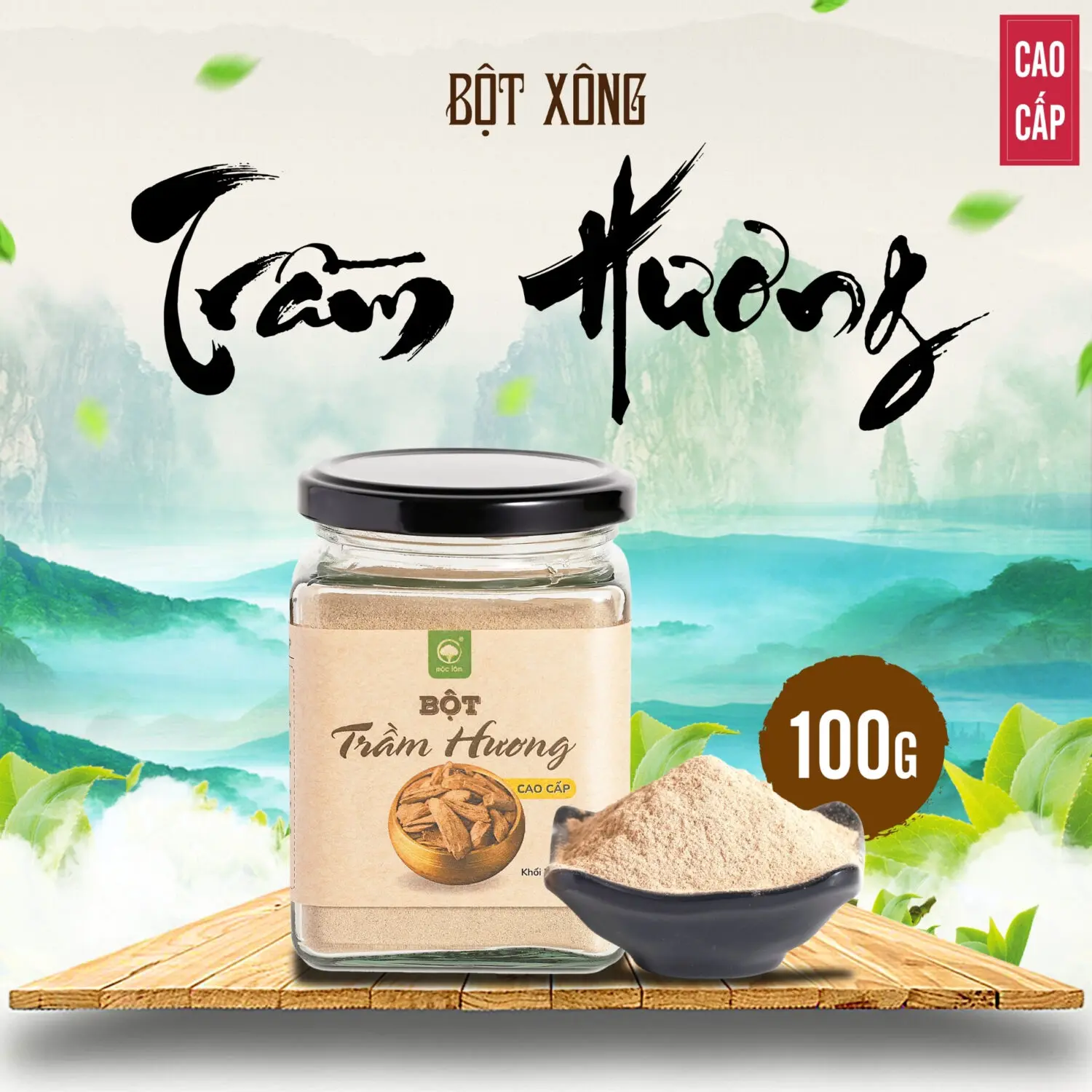 Bột trầm hương nguyên chất dùng tẩy uế - xông nhà