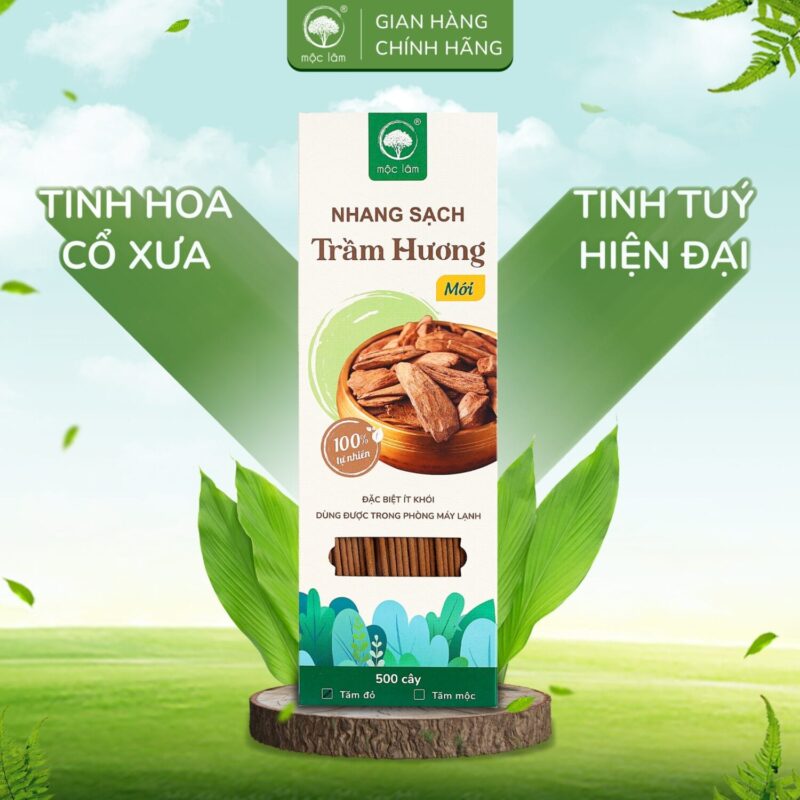 Nhang Trầm hương tự nhiên, không khói nhiều và chuyên dùng cho phòng máy lạnh