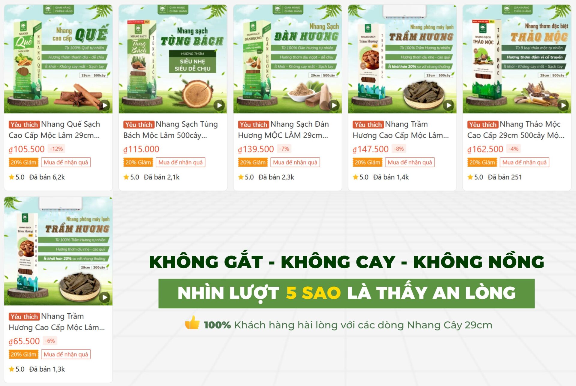 Nhang Mộc Lâm là thương hiệu nhang sạch uy tín hàng đầu
