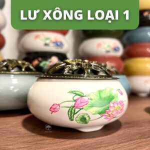 Lư sứ xông trầm hương nhiều màu, tiện lơi - bền - đẹp