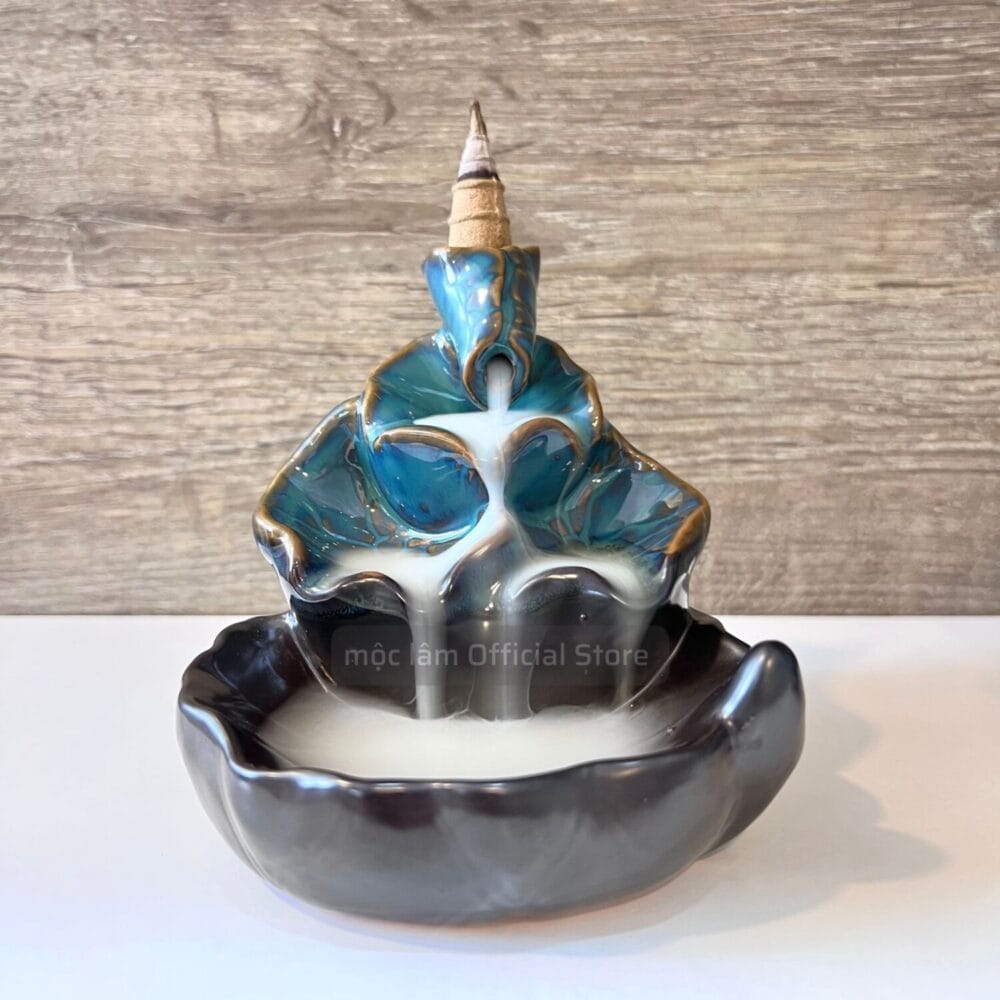 Thác khói trầm hương mini, xông nhà, decor trang trí
