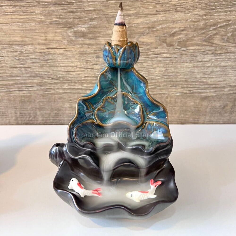 Thác khói trầm hương mini, xông nhà, decor trang trí