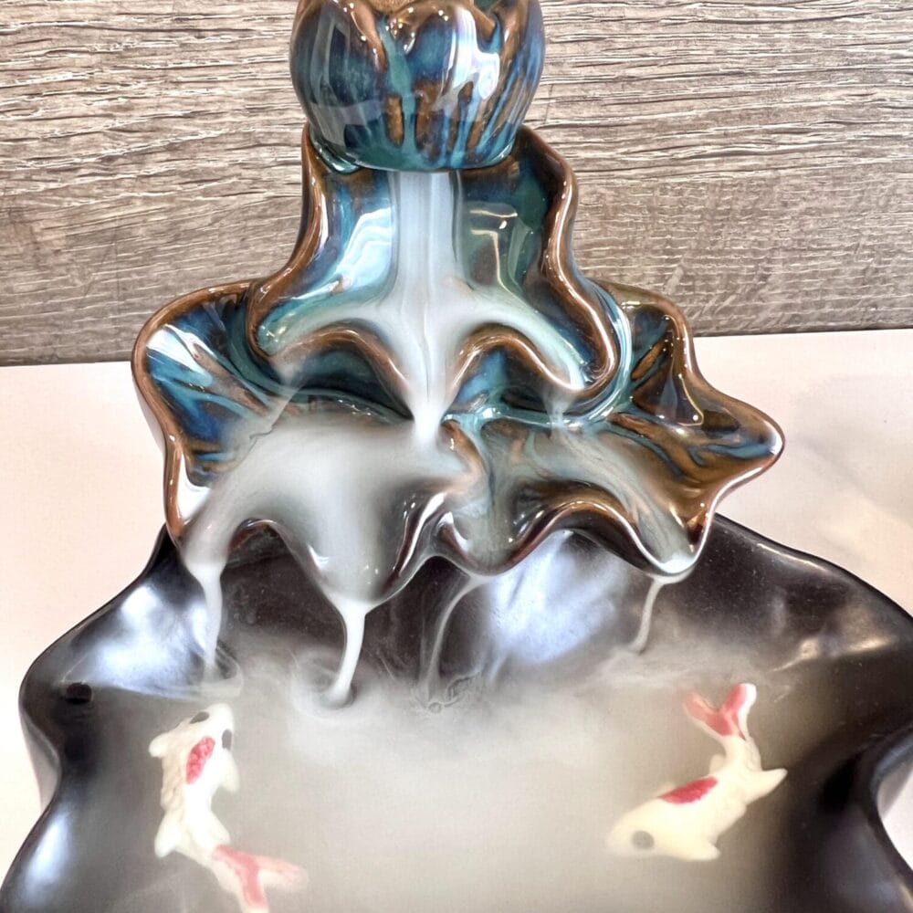 Thác khói trầm hương mini, xông nhà, decor trang trí