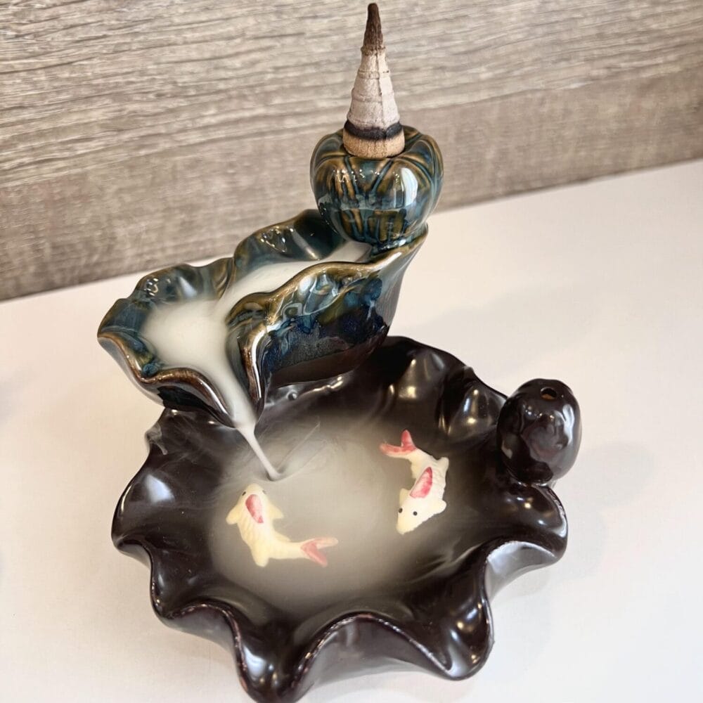 Thác khói trầm hương mini, xông nhà, decor trang trí