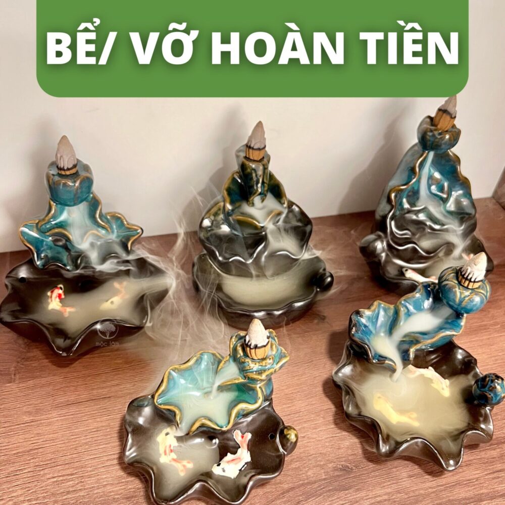 Thác khói trầm hương mini tạo hiệu ứng khói ngược đẹp mắt