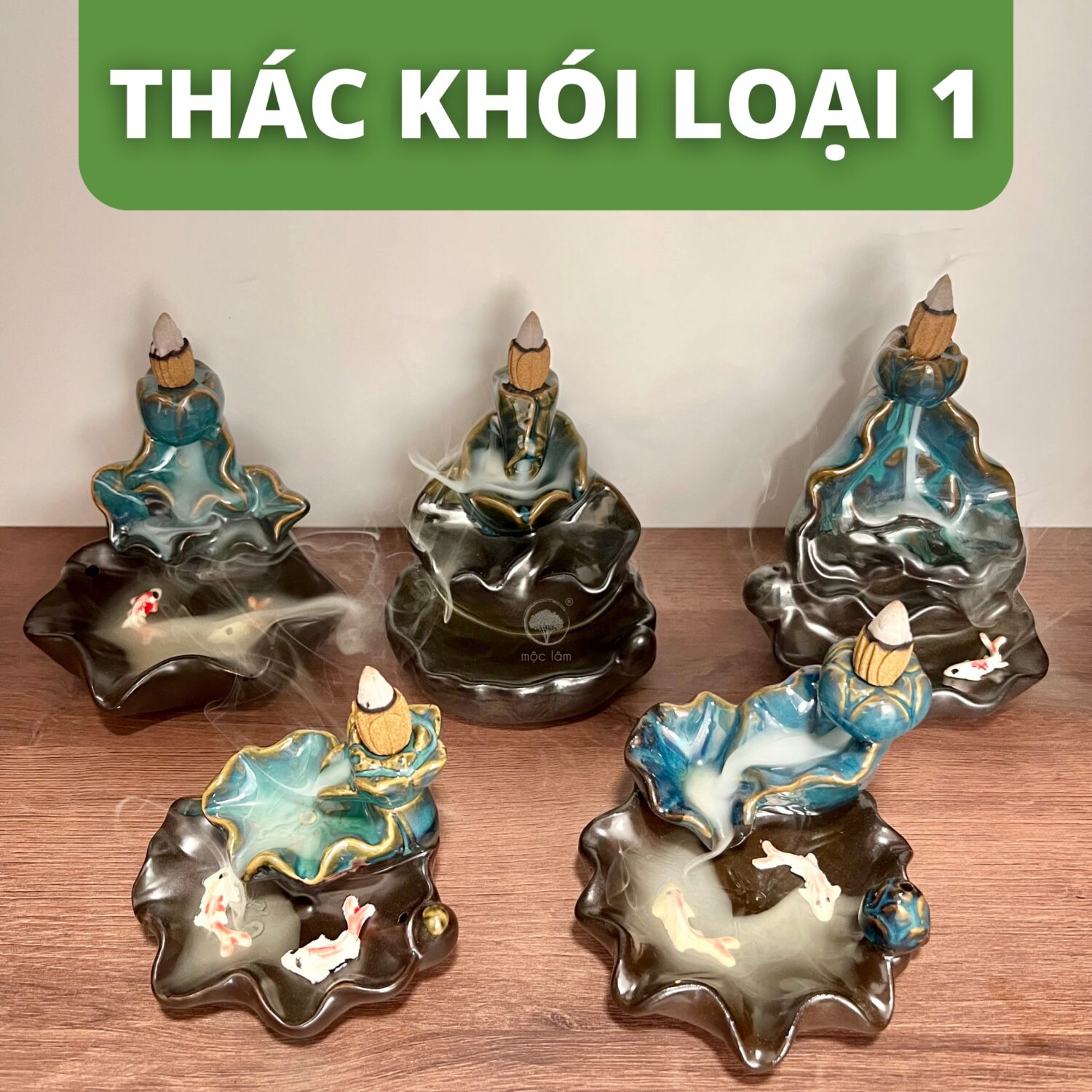 Thác khói trầm hương mini tạo hiệu ứng khói ngược đẹp mắt