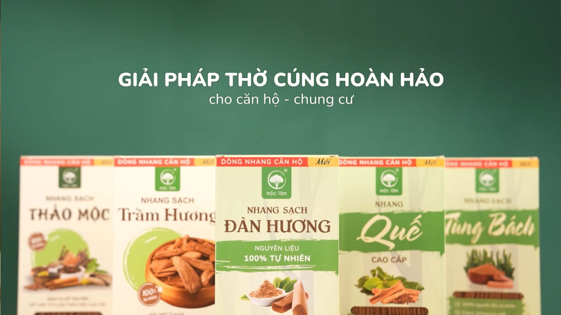 Bộ sản phẩm Nhang dành cho căn hộ chung cư của Mộc Lâm