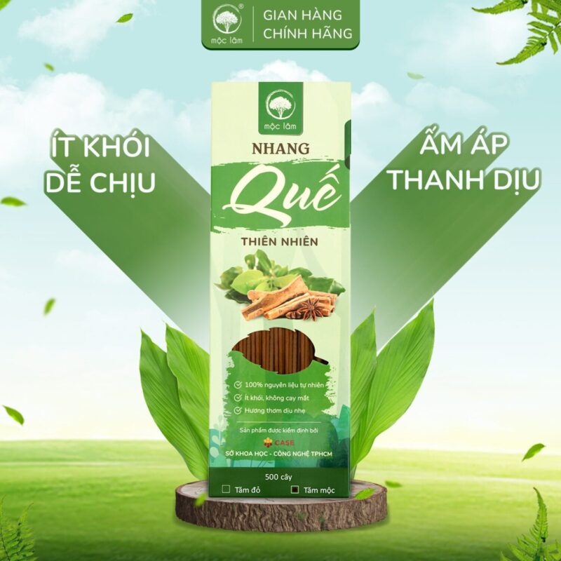 Nhang Quế cao cấp - ít khói,100% tự nhiên không pha trộn hóa chất độc hại