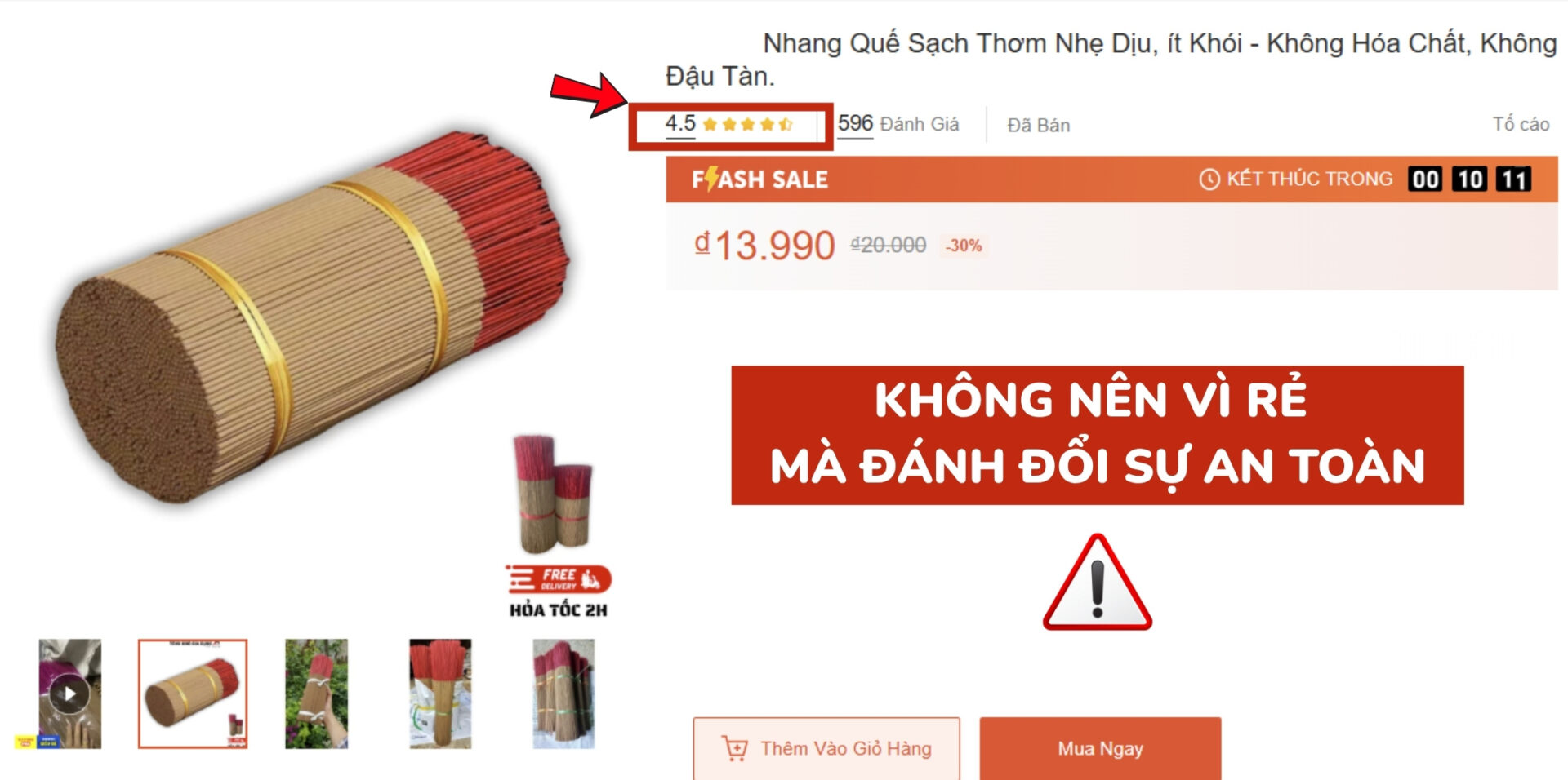 NHANG QUẾ KÉM CHẤT LƯỢNG
