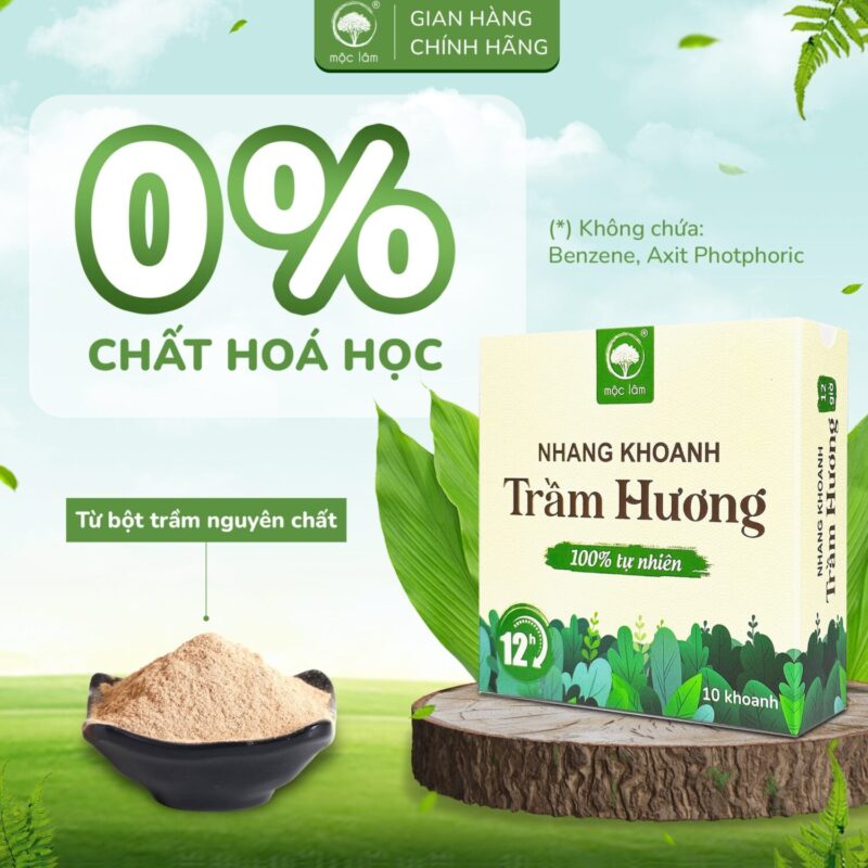 Nhang khoanh trầm Hương 12 giờ dòng cao cấp, ít khói chuyên dùng cho phòng máy lạnh từ nhang mộc lâm