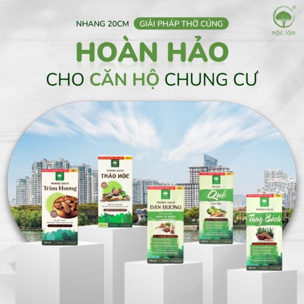 nhang sạch mộc lâm căn hộ chung cư không khói