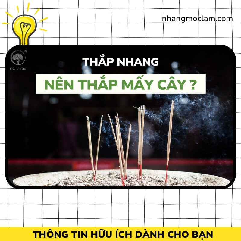 THẮP NHANG NÊN THẮP MẤY CÂY?