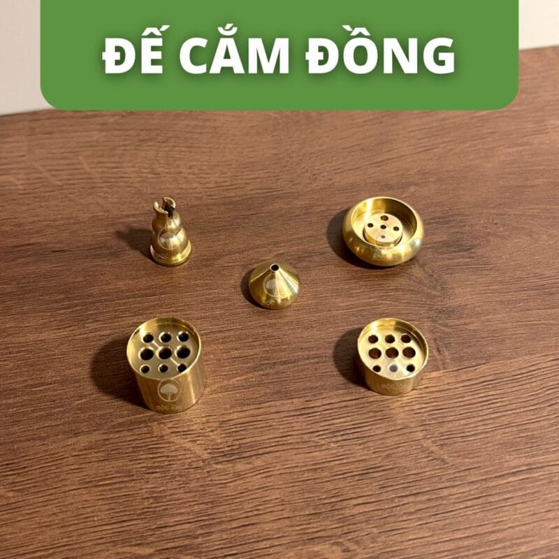Đế cắm nhang bằng đồng nguyên khối, đa dạng mẫu mã - giá rẻ