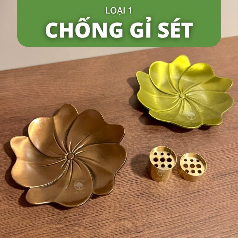Đế cắm nhang chất liệu đồng nguyên khối, đa dạng mẫu mã - giá rẻ