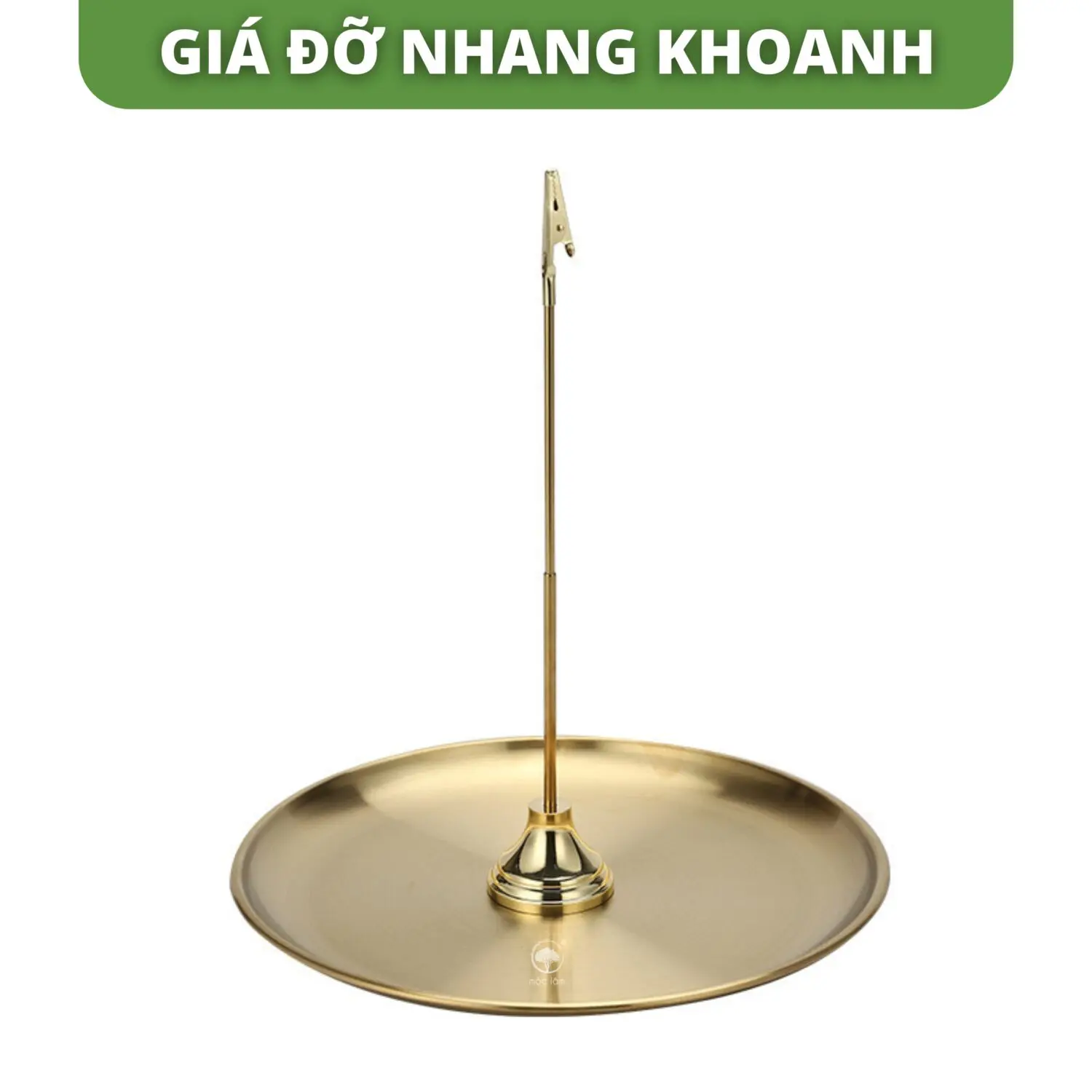 Giá đỡ nhang khoanh trầm hương 24 giờ - 12 giờ, điều chỉnh được độ cao, chất liệu hợp kim cao cấp