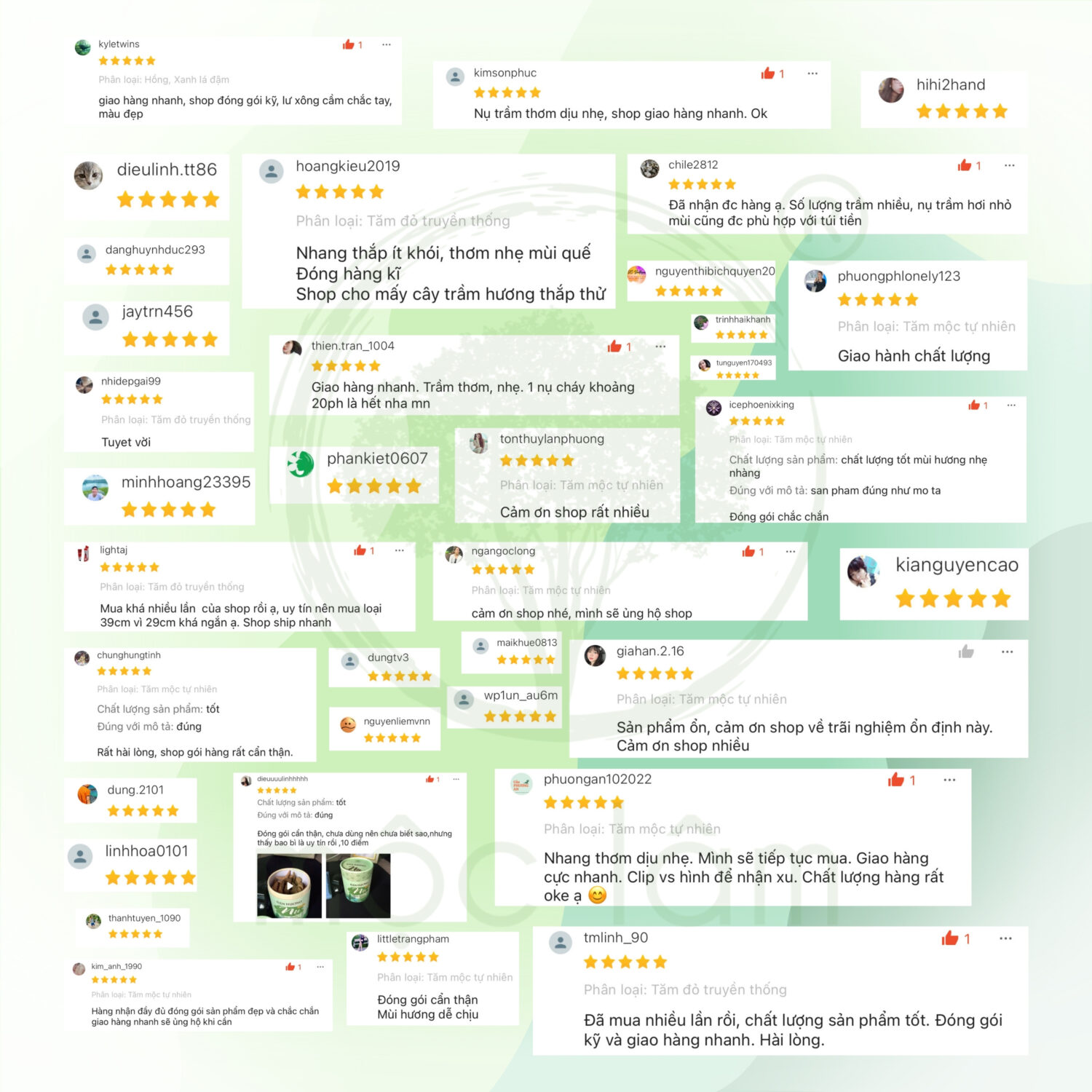 FEEDBACK CỦA KHÁCH HÀNG VỀ MỘC LÂM