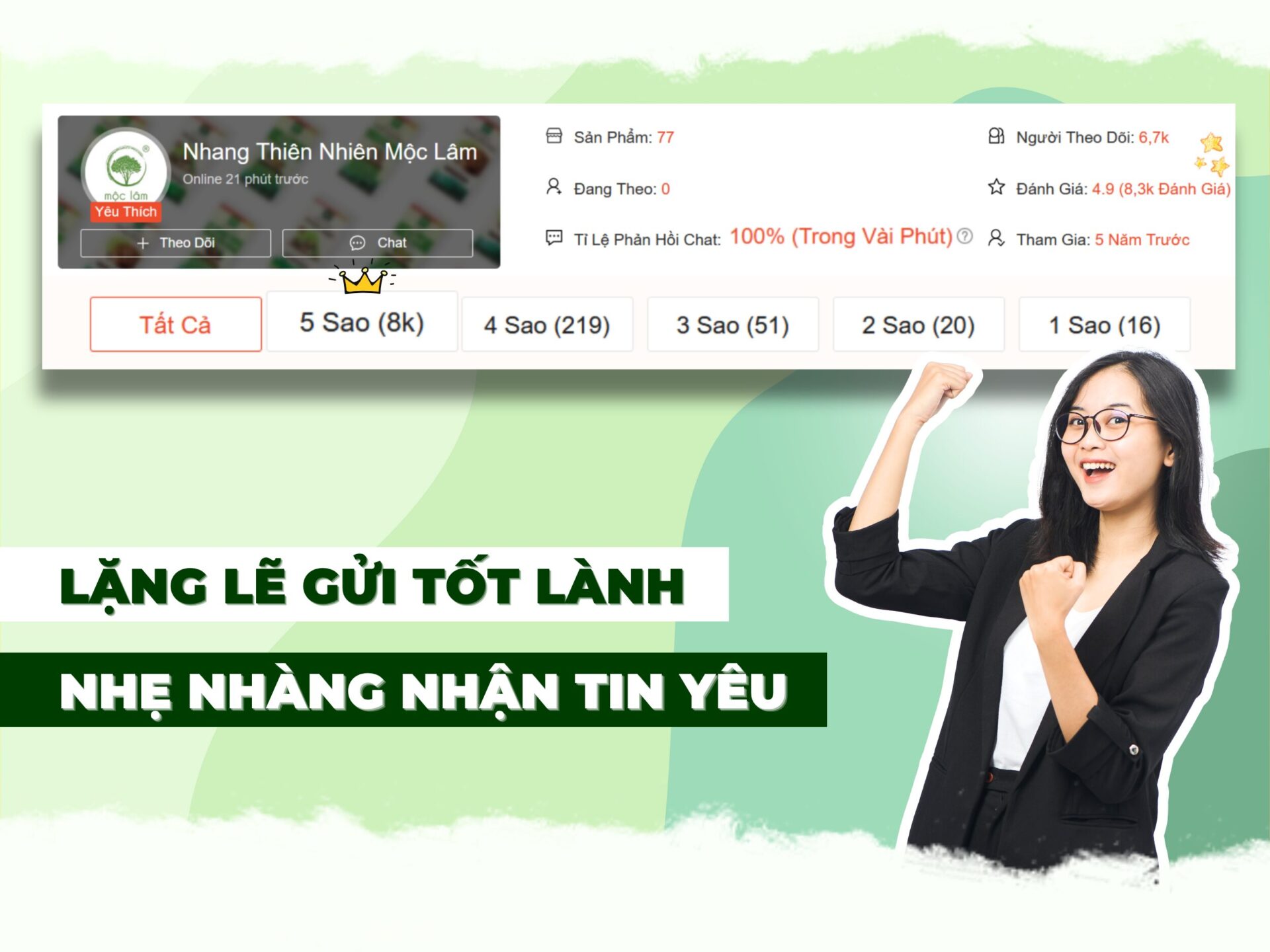Nhang Mộc Lâm là thương hiệu nhang sạch tử tế