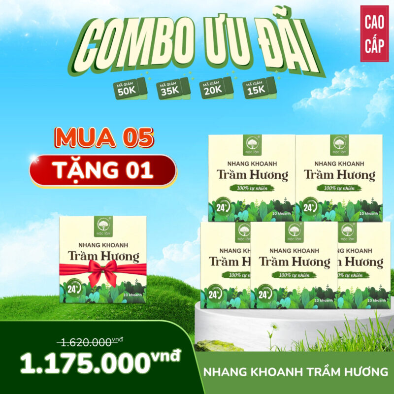 MUA 5 TẶNG 1 - DEAL XỊN CỰC HỜI NHANG VÒNG TRẦM HƯƠNG 24 GIỜ CAO CẤP - KHÔNG HƯƠNG LIỆU - KHÔNG HOÁ CHẤT