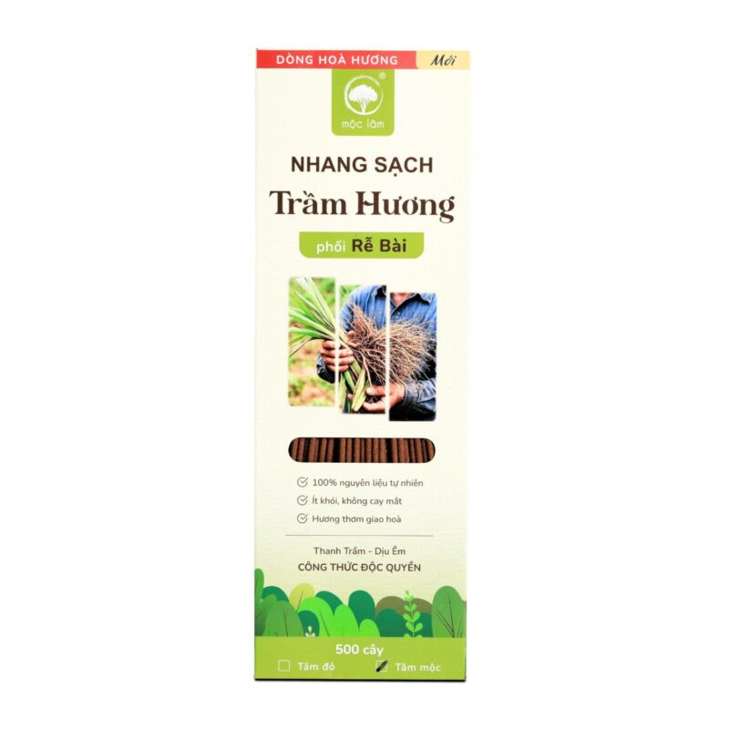 Nhang Sạch Hòa Hương – phối hợp giữa Trầm Hương thuần khiết và Rễ Bài ngọt dịu, tạo nên một mùi hương tinh tế, tròn đầy, vừa mới mẻ vừa gợi nhớ điều xưa cũ.
