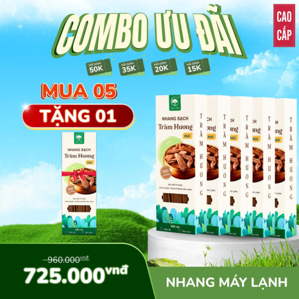 MUA 5 TẶNG 1 - DEAL XỊN CỰC HỜI NHANG TRẦM CAO CẤP - KHÔNG HƯƠNG LIỆU - KHÔNG HOÁ CHẤT