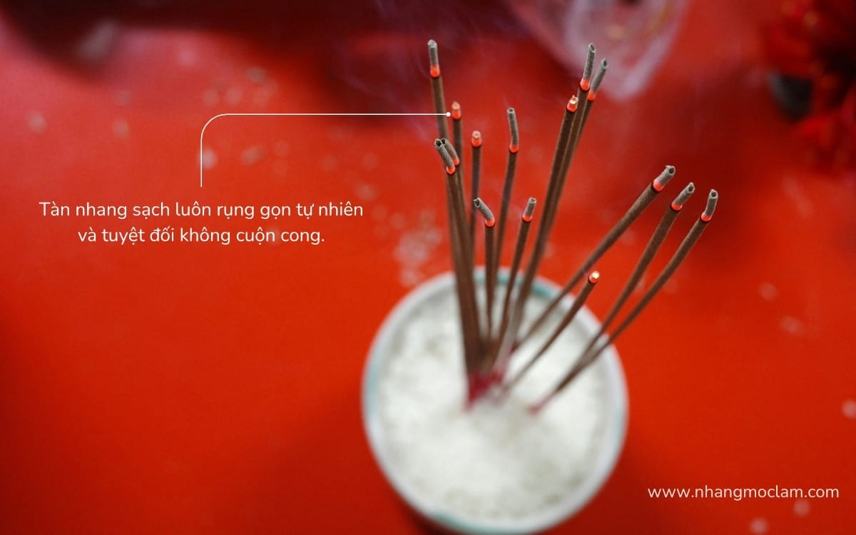 Nhang không cuộn tàn - không hóa chất - không độc hại khi sử dụng