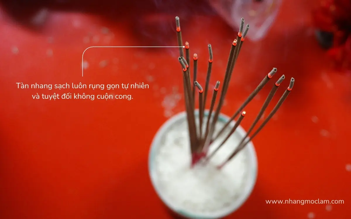 Nhang Cuốn Tàn: Lộc Hay Độc? Nhang không cuộn tàn - không hóa chất - không độc hại khi sử dụng