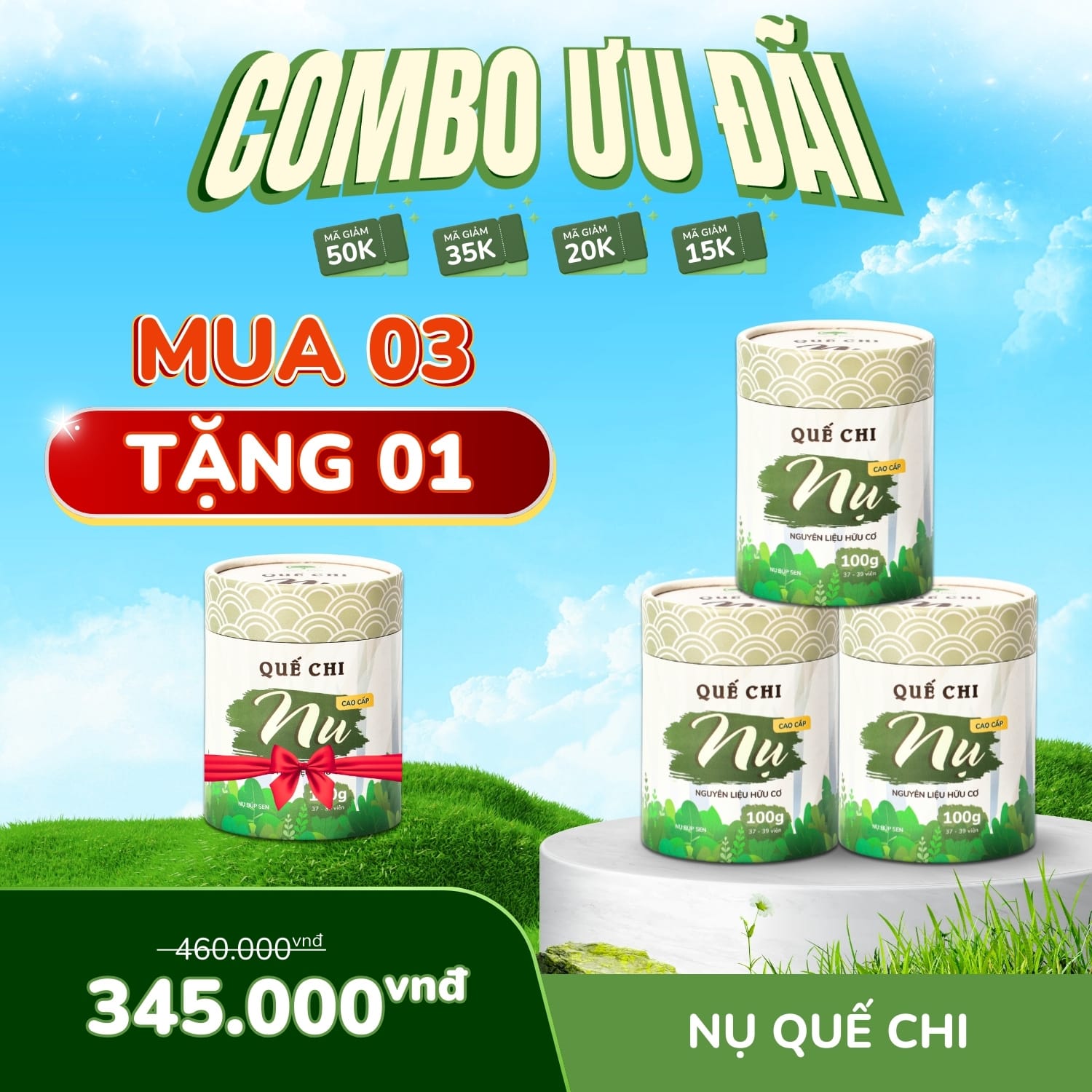 Nhang Nụ Quế Chi Cao Cấp Mộc Lâm, dùng xông nhà - thưởng hương - thanh lọc không gian